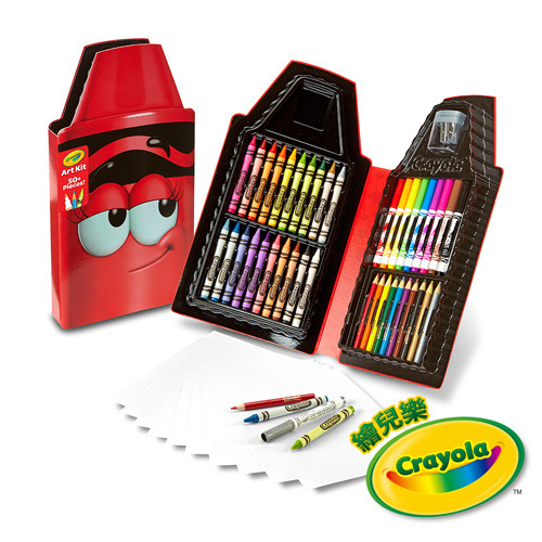 美國crayola 繪兒樂 蠟筆娃娃禮盒組-得意紅